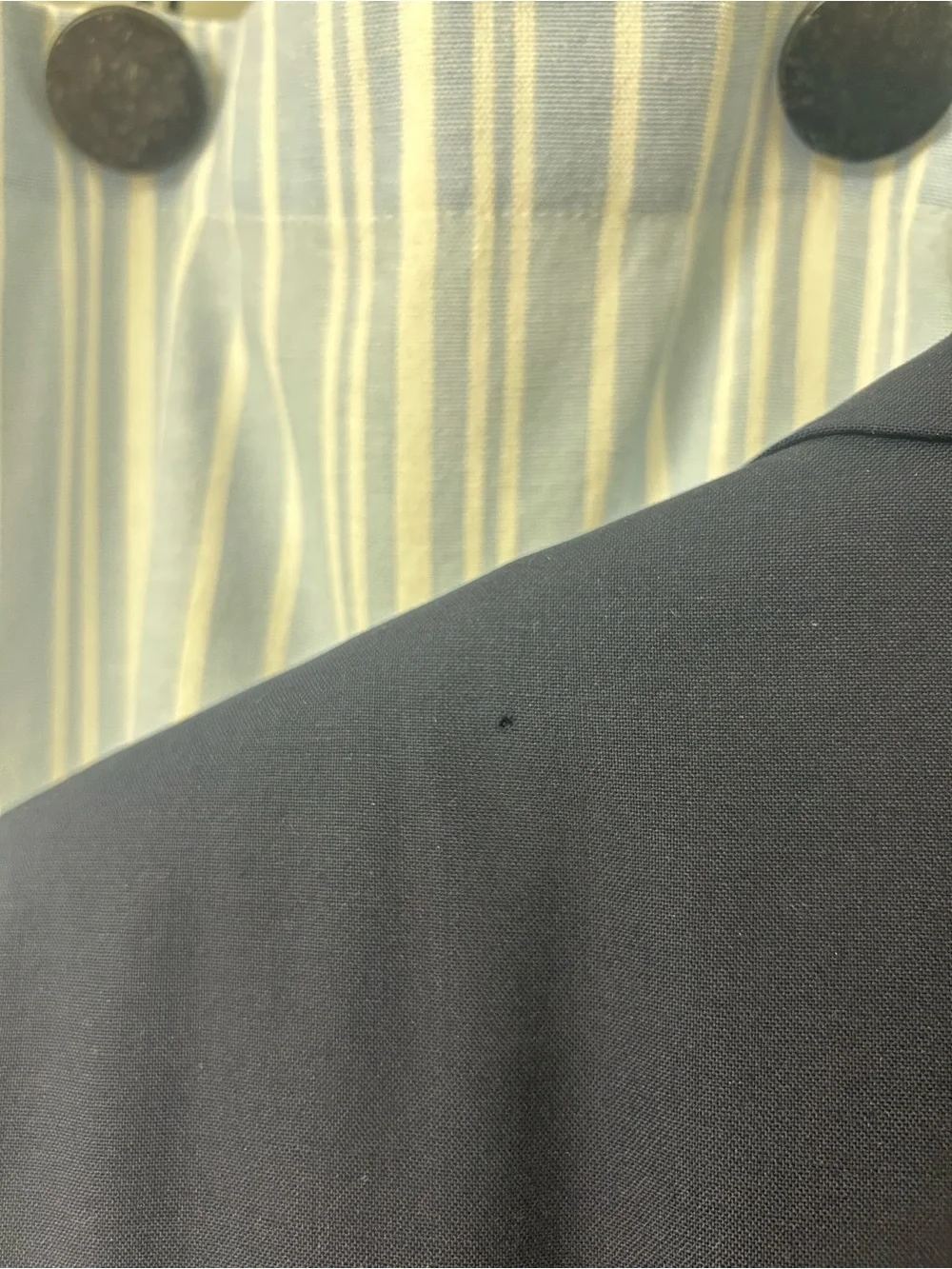 Men's Navy Two-Button Blazer with Gold Buttons